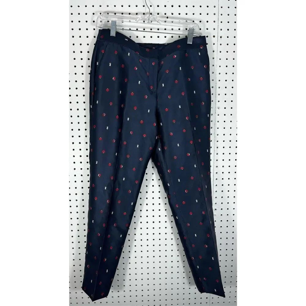Talbots  jacquard apple print pants